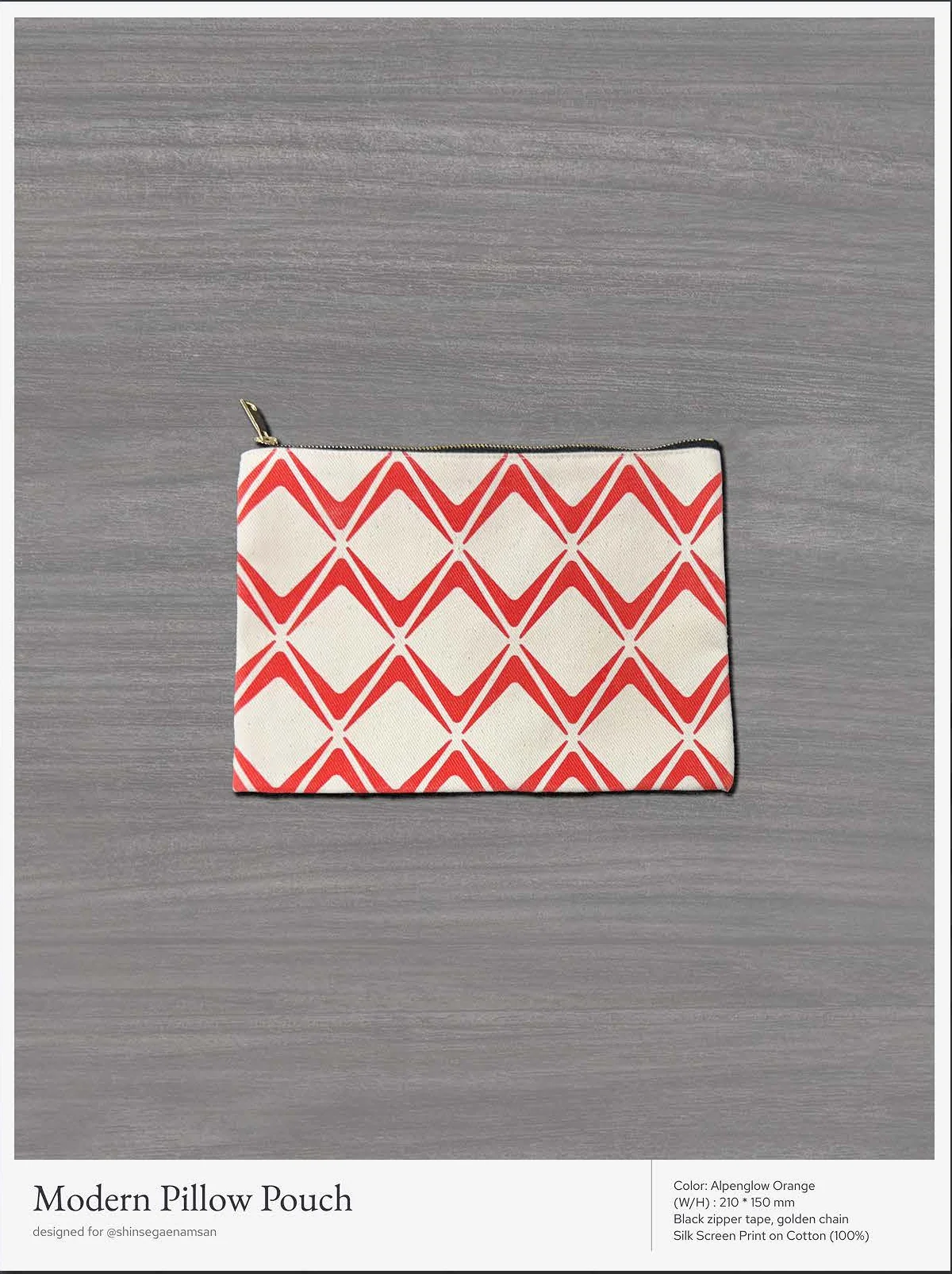 Poster: Modern pillow pouch